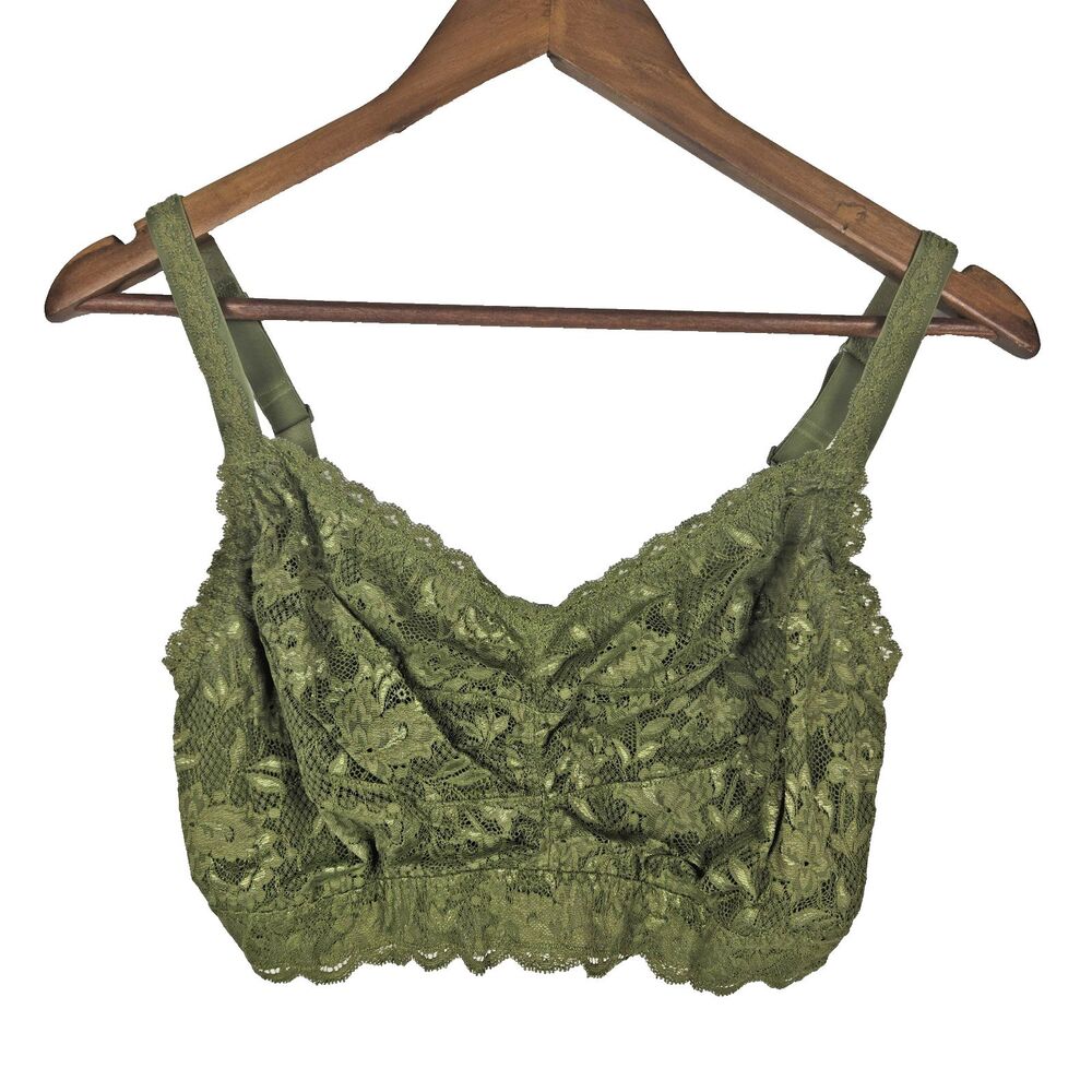 Cosabella Women's Size Small Ultra Curvy Sweetie Bralette Aloe Green NWT